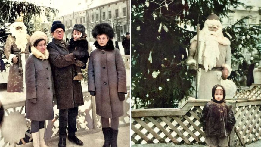 Як змінювався Дід Мороз біля головної ялинки Тернополя. Дивіться фото з різних епох!