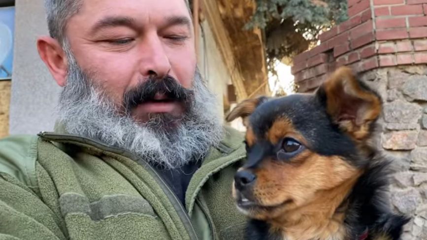 Приїхали разом на фронт: захисник з Тернопільщини воює зі своїм собакою