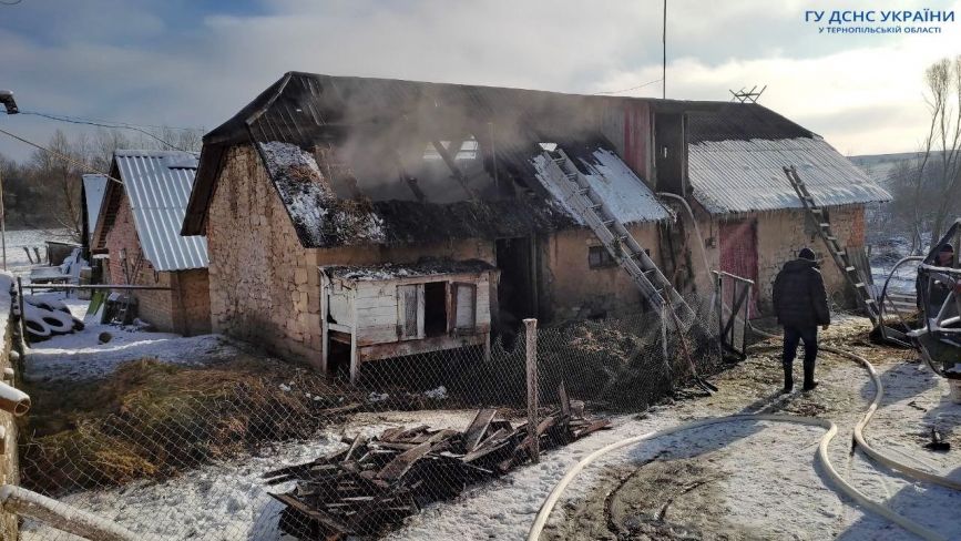 Горіли три будинки: на Тернопільщині рятувальники ліквідували пожежі