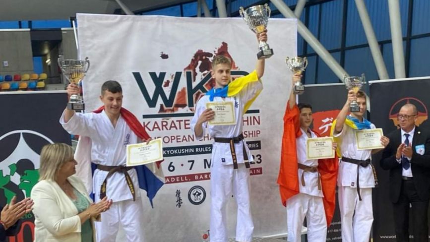 Юні тернополяни підіймались на п’єдестал VI чемпіонату Європи з кіокушин карате