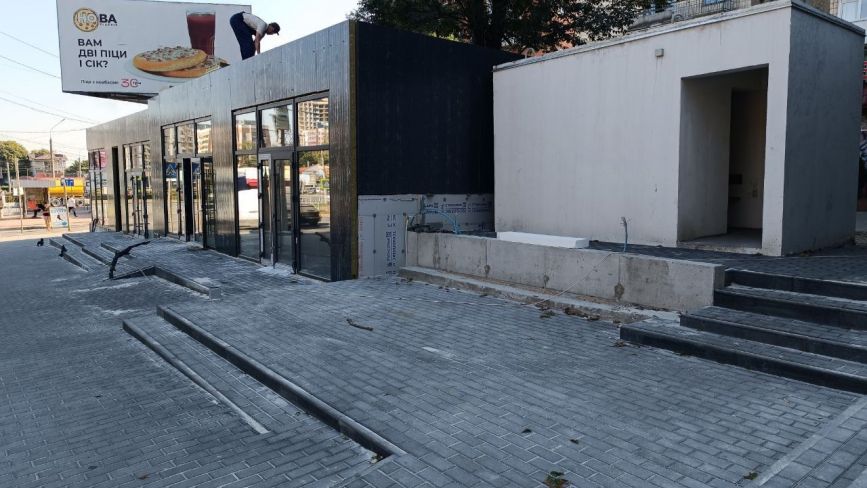 Біля Збаразького кільця будують нові кіоски із зупинкою громадського транспорту: ми дізнались деталі