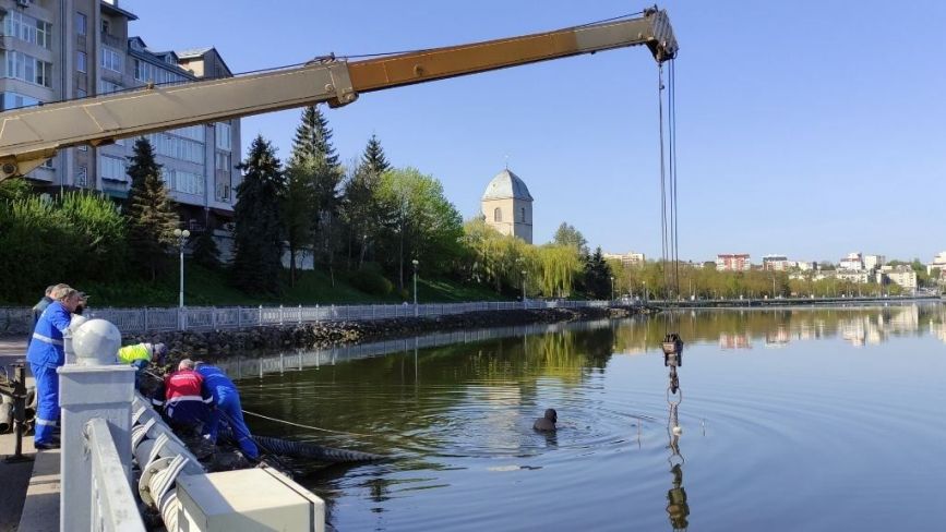 У Тернополі готують до запуску аераційний фонтан. Робота інших водограїв — під питанням