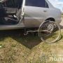 Аварія на Чортківщині: не розминулися Daewoo Lanos та велосипедист