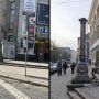 Біля ЦУМу повністю демонтували ліхтар, який пошкодив іноземець