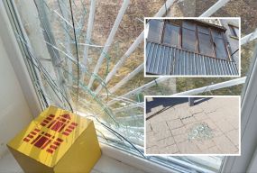 Наслідки ворожої атаки на Тернопіль: десятки вибитих вікон у лікарні та пошкоджений балкон