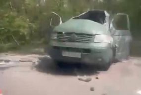 Перекинулася машина зі службовцями ТЦК біля села Іване-Пусте