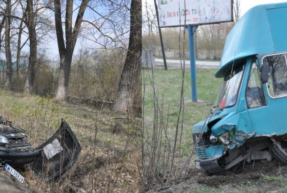 Поблизу Чорткова авто із заробітчанами врізалось у мікроавтобус