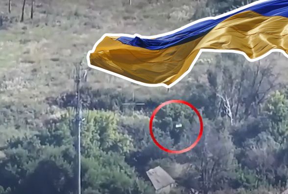 Воїни 105-ї тернопільської бригади ТрО підняли український прапор у російському селищі Козинка