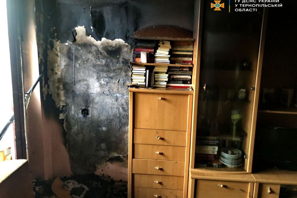 На Володимира Великого горіла квартира в багатоповерхівці