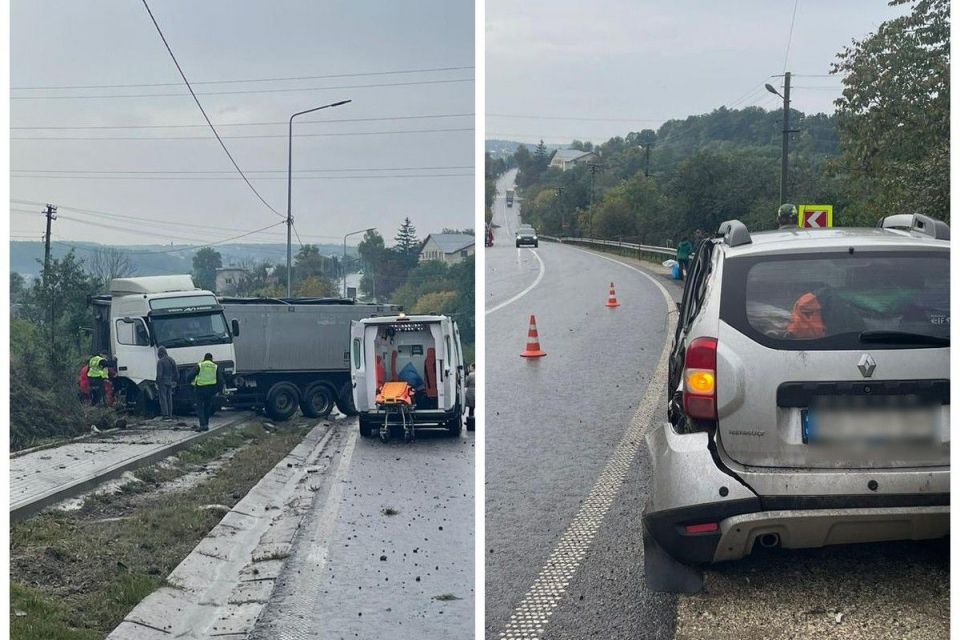 Поблизу Теребовлі трапилась аварія з потерпілими. Рух транспорту ускладнений