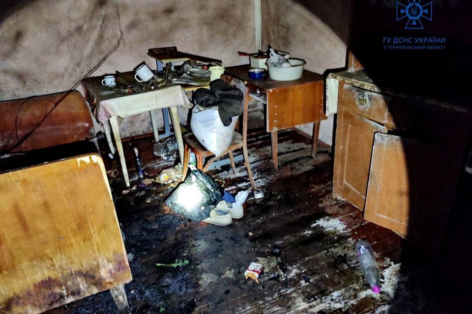 На Тернопільщині під час пожежі загинув чоловік