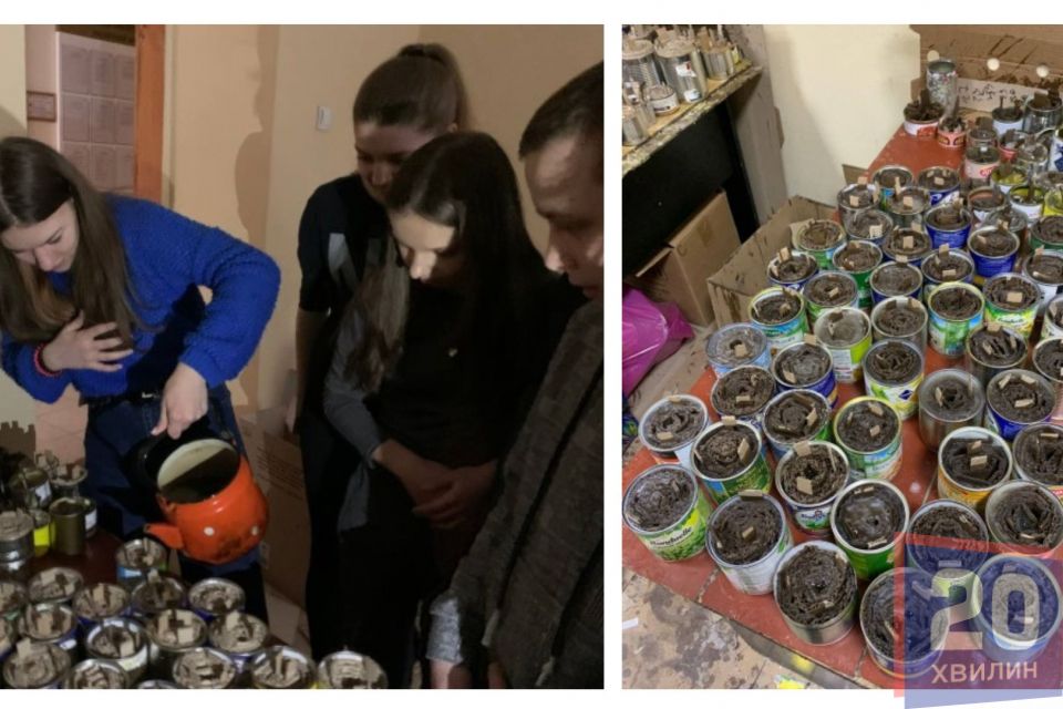 За січень волонтери медичного університету виготовили понад 700 окопних свічок для наших ЗСУ (ФОТО)