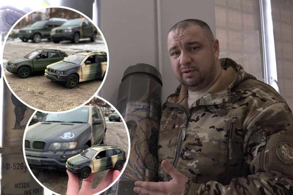 Як волонтери з Тернополя обмінюють моделі бандеромобілів та розмальовані гільзи на справжні машини для ЗСУ