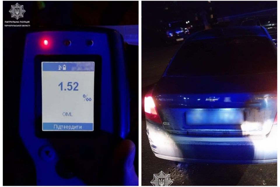 На Тарнавського водій в'їхав у припарковане авто. Драгер показав 1.52 проміле