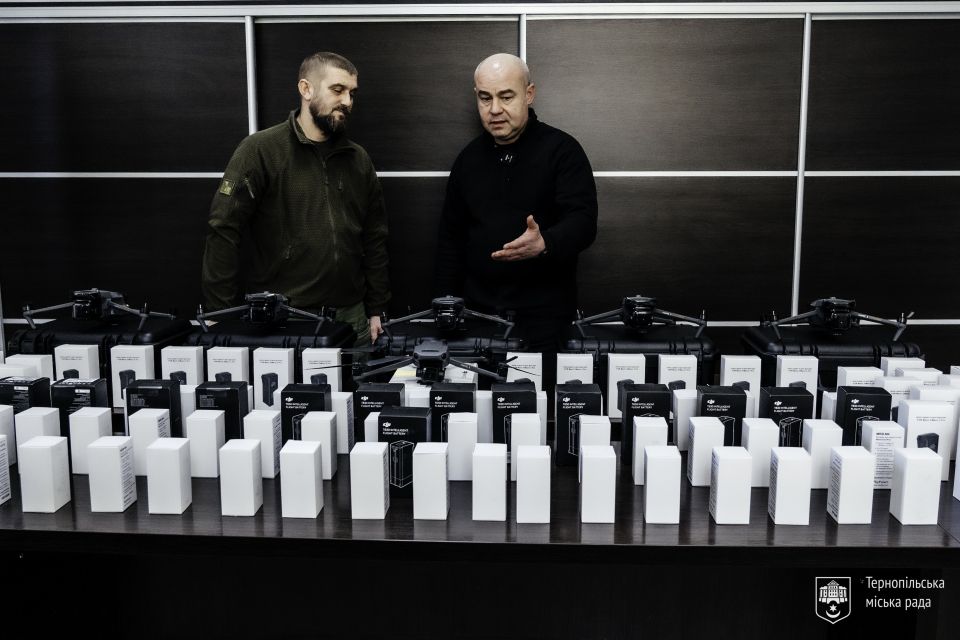 Тернопіль закуповує квадрокоптери Mavic 3T для ЗСУ (пресслужба Тернопільської міської ради)