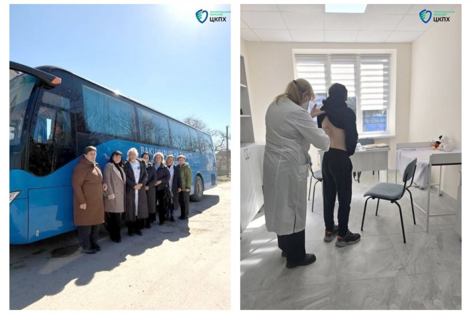 Вакцинальний автобус працював у громаді на Чортківщині