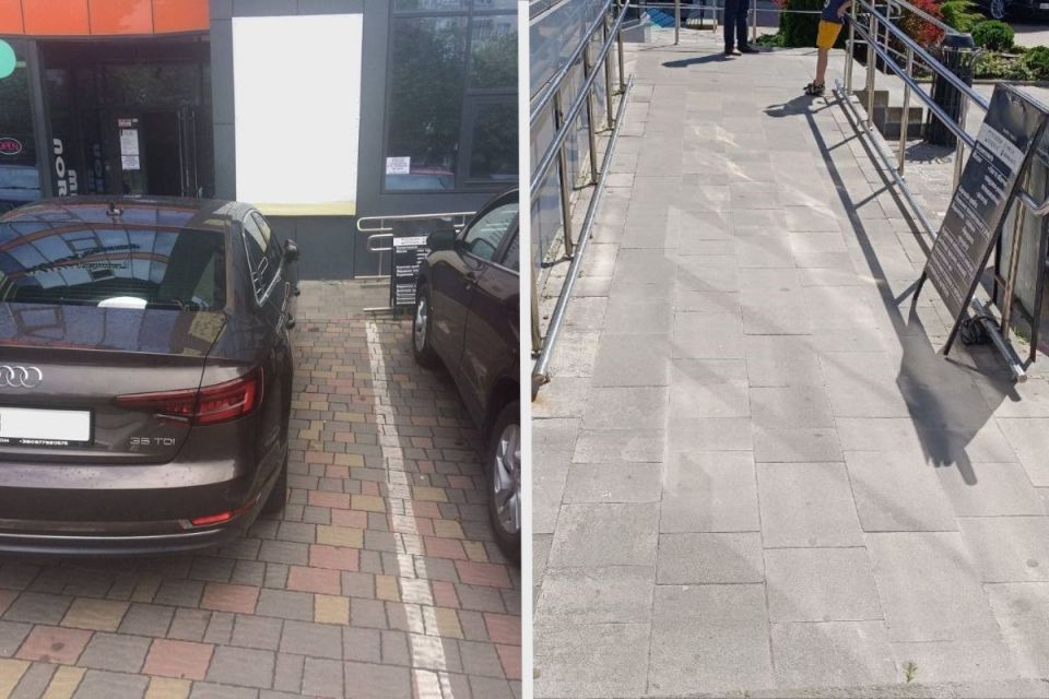 Автівка припаркувалась біля пандуса і обмежила рух? Що робити у такому випадку