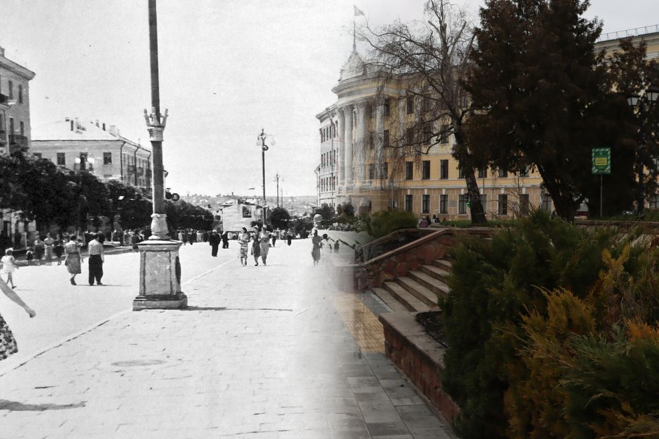 Як змінилася вулиця Грушевського у Тернополі: відтворили фото з одного ракурсу