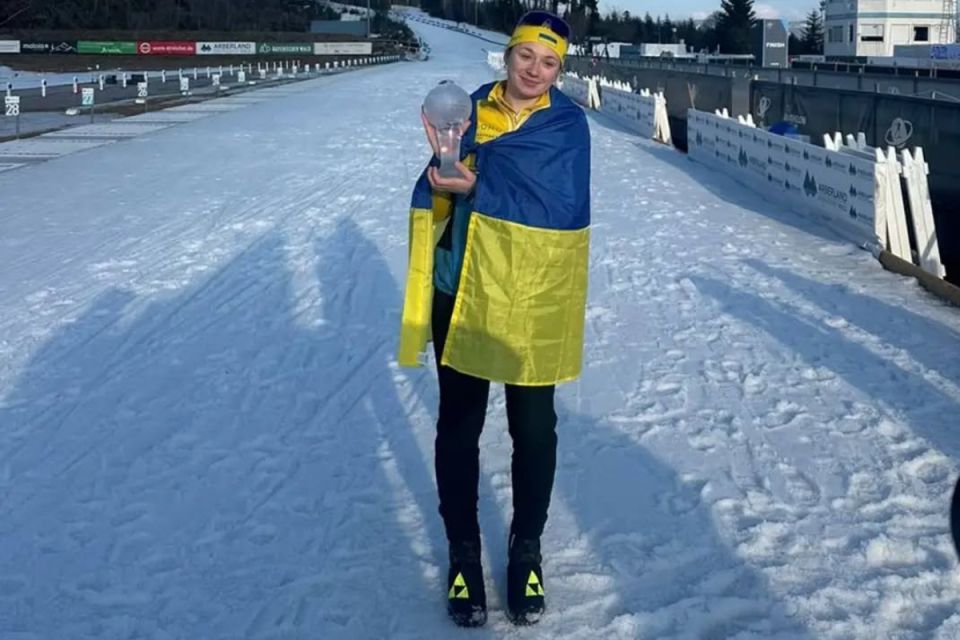 Біатлоністка з Копичинців стала володаркою Малого кришталевого глобуса юніорського Кубка IBU