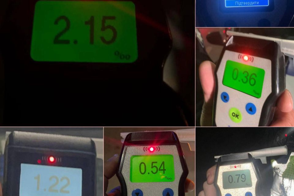 Десять п'яних водіїв у вихідні виявили на дорогах Тернопільщини