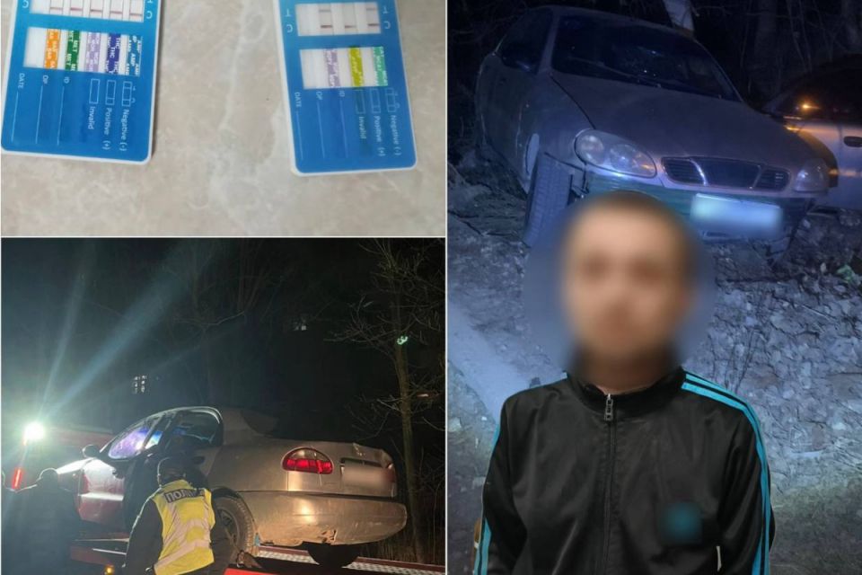 У Тернополі водій «під наркотиками» втікав від патрульних: його авто протаранило службовий автомобіль