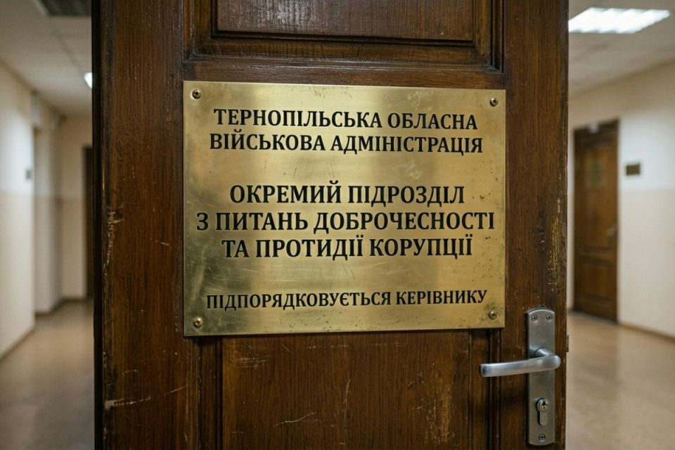 У Тернопільській ОВА планують створити новий антикорупційний підрозділ: буде підпорядковуватись керівнику