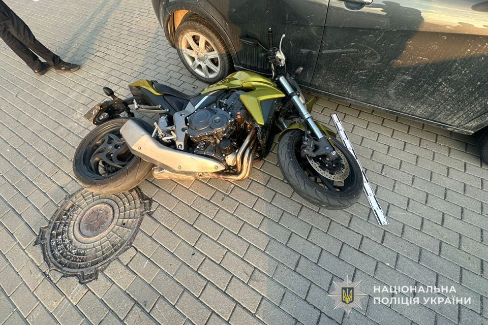 В аварії на Поліській травмувався мотоцикліст