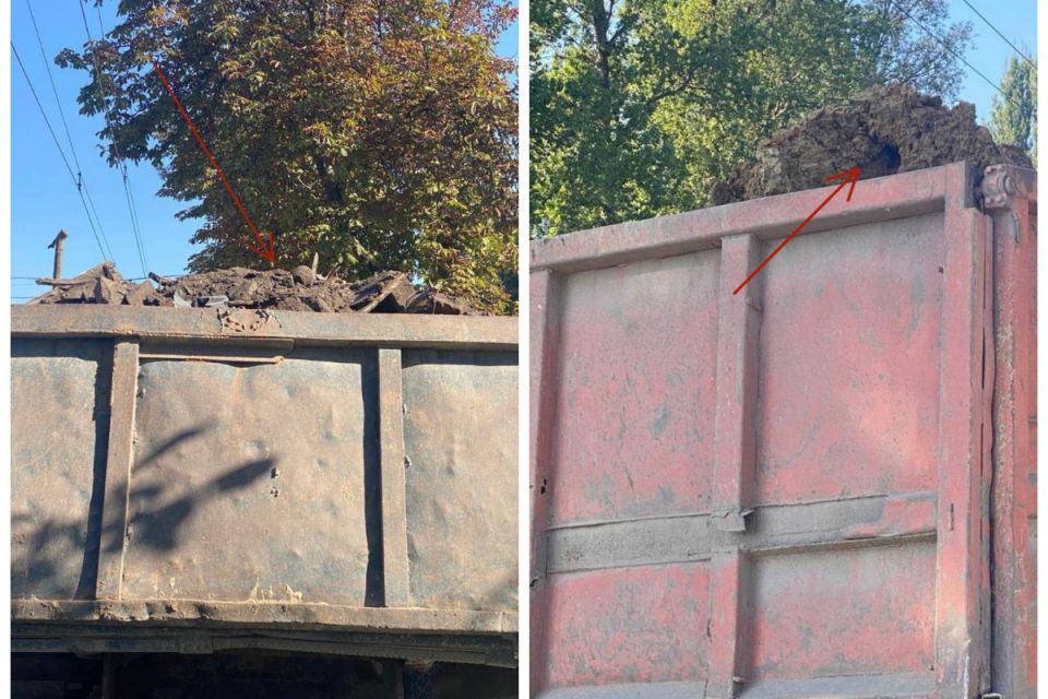 У Тернополі два водії вантажівок перевозили сипучий вантаж без належного накриття