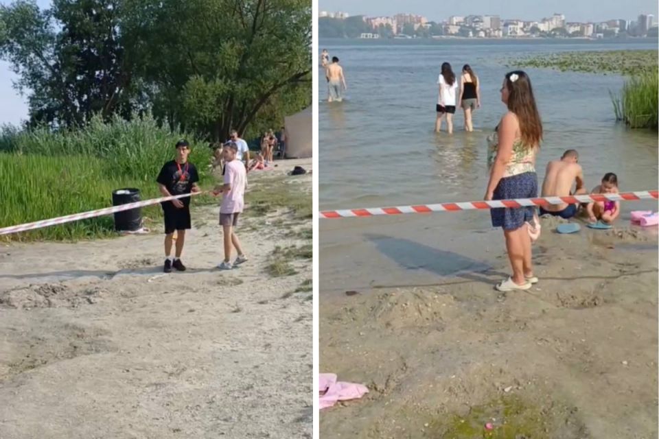 Тернополянам забороняли купатися на Дальньому пляжі 2 серпня. Але вже знімають стрічки