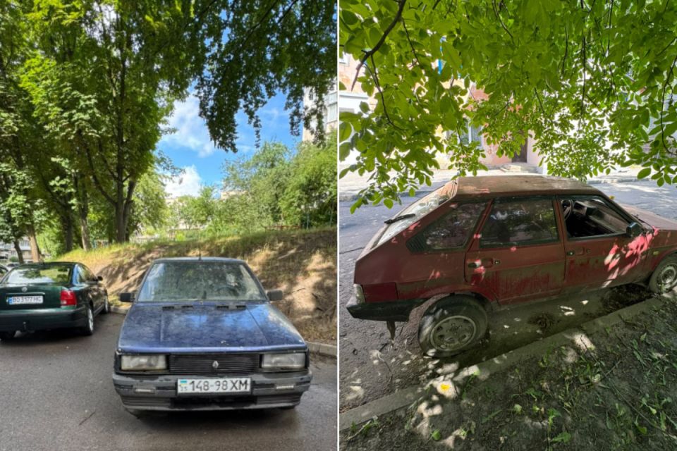 На вулицях Тернополя виявили два покинутих автомобілі. Власникам дали місяць, щоб їх прибрати