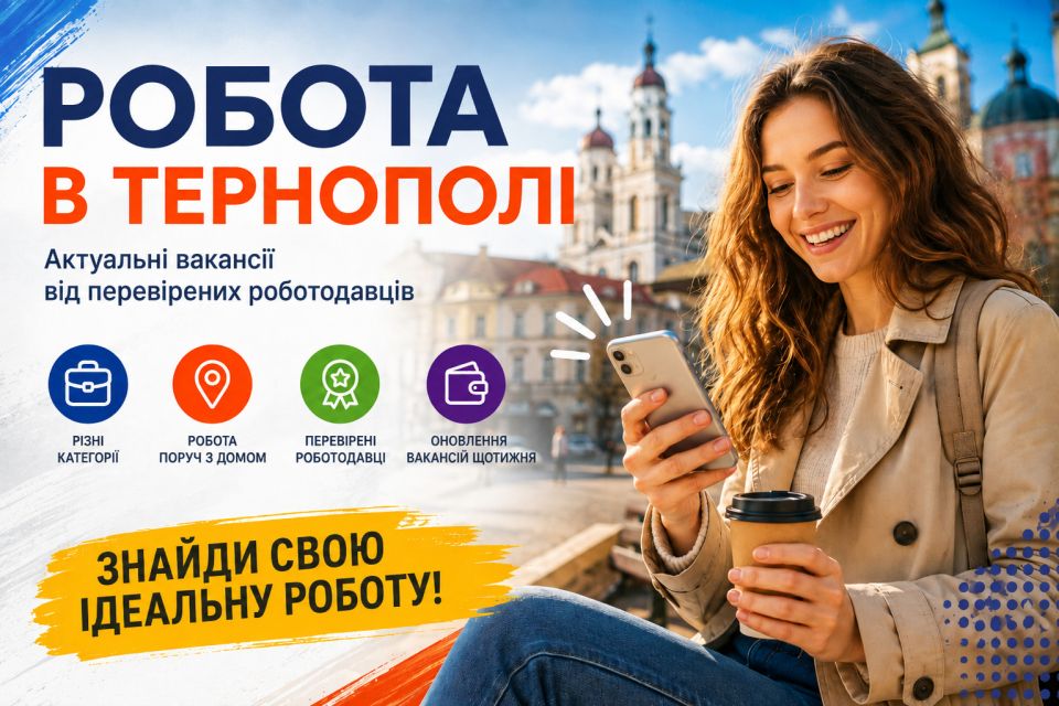 Робота в Тернополі: актуальні вакансії тижня (оновлено 26 серпня)