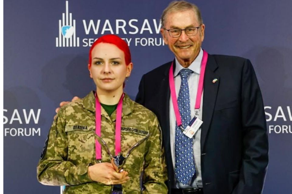 Тернопільська «Пташка» Катерина Поліщук отримала нагороду за виняткову мужність