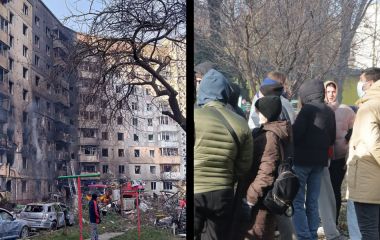 Вистрибували через балкон: мешканці будинку на 15 Квітня розповіли, як рятувалися під час обстрілу