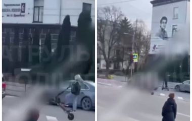 На Руській двоє дітей влаштували небезпечну поїздку на самокатах