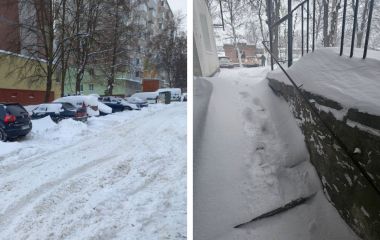 Техніки не вистачає, тому в хід йдуть лопати: як розчищають двори будинків у Тернополі