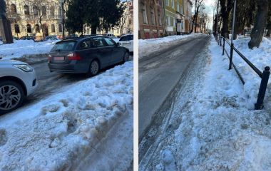 «Сніг не прибрали, а штрафи виписують»: тернополяни обурені ситуацією з паркуванням біля 5 школи