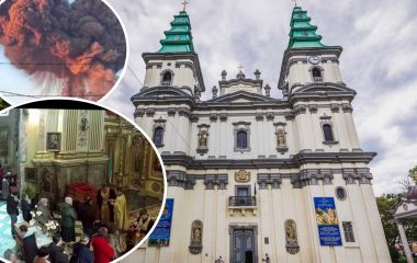 Молитва під звуки вибухів: відео з Катедри сколихнуло мережу
