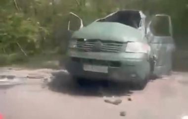 Перекинулася машина зі службовцями ТЦК біля села Іване-Пусте
