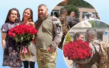Зворушлива зустріч: у Тернополі тато-військовий зробив сюрприз для донечки та приїхав на випускний