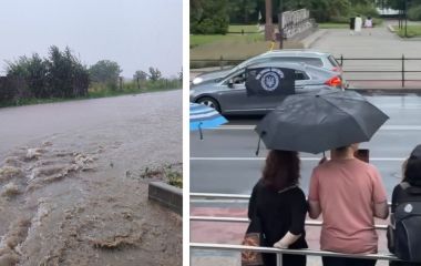 Попри зливу і шквальний вітер: акція на підтримку Михайла Федорова біля ОВА в Тернополі триває