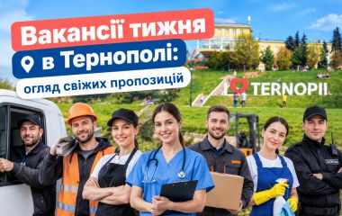 Вакансії тижня в Тернополі: кого шукають роботодавці (оновлено 21 жовтня)