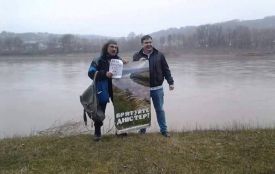 Михайло Саакашвілі допомагає рятувати Дністер