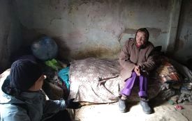 З двома собаками в будинку без вікон і дверей: жінка без документів просить влаштувати її у притулок