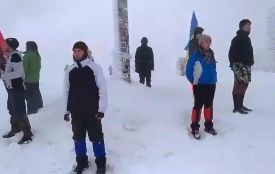 Тернополяни прочитали "Заповіт" на вершині Говерли (ВІДЕО)