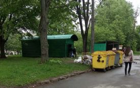 Кіоск пункту прийому склотари на Лепкого, що наробив стільки галасу, демонтують