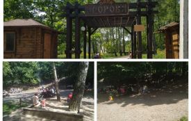«Яблуку ніде впасти»: сезон шашликів у парку "Здоров'я". Люди без масок, але з "дезінфекцією" (ФОТОРЕПОРТАЖ)