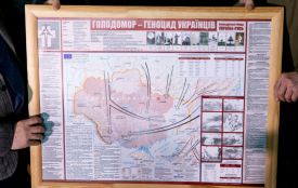 Від 7 до 9 мільйонів загиблих від голоду: у Тернополі презентували унікальну мапу «Голодомор — геноцид українців»
