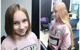 Допомагають навіть найменші: як дівчинка обрізала своє волосся задля допомоги ЗСУ