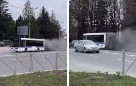 Тернополем мчав автобус, з якого валив чорний дим. Що ми дізнались?