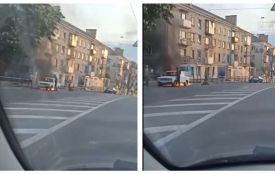 На Руській неподалік 6 школи горіло авто: деталі